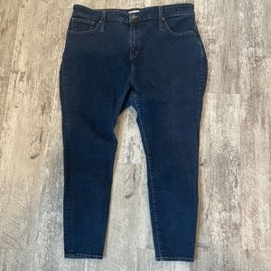 Women’s 35P Madewell Blue Denim Jeans Curvy High Rise Skinny